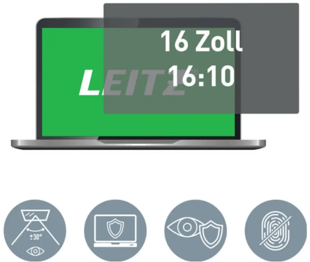 Leitz Privacyfilter 69120000 - 40,6 cm (16:10) - Kleurloos