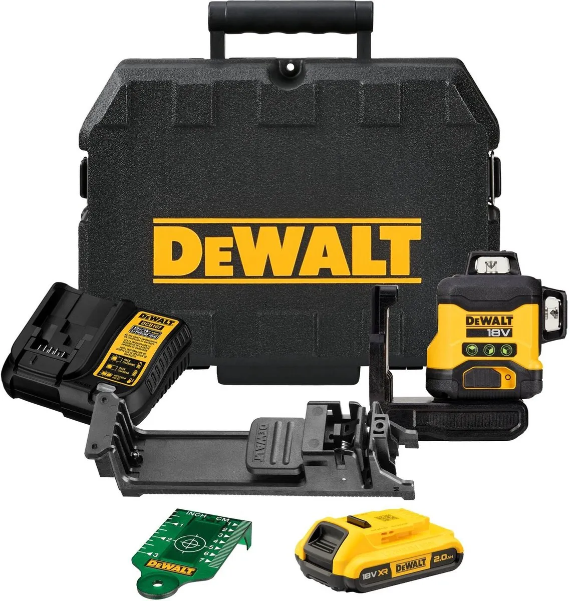 DeWalt DCLE34031D1 3x360° Kruislijnlaser Groen 18V XR