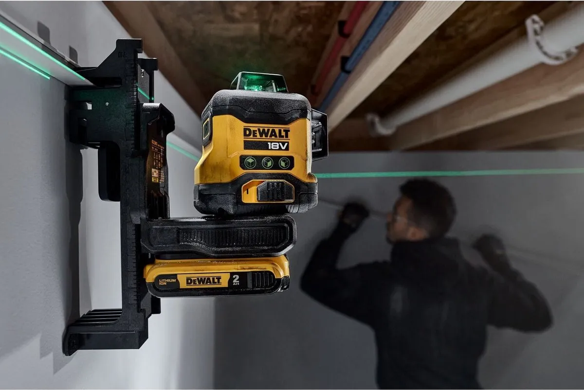 DeWalt DCLE34031D1 3x360° Kruislijnlaser Groen 18V XR