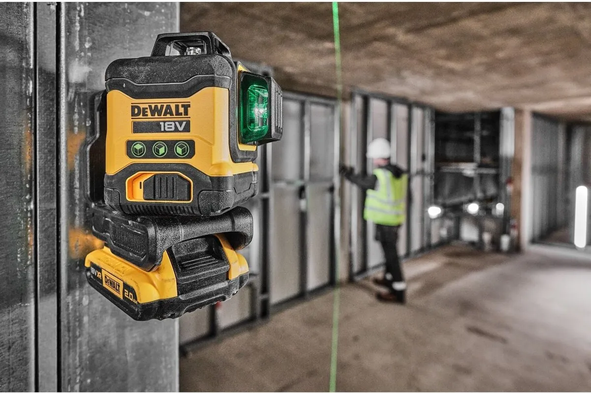 DeWalt DCLE34031D1 3x360° Kruislijnlaser Groen 18V XR