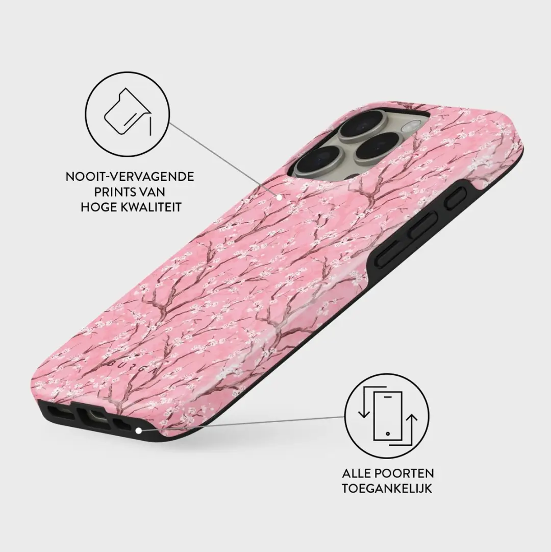 Burga Tough Backcover MagSafe iPhone 16 Pro - Roze