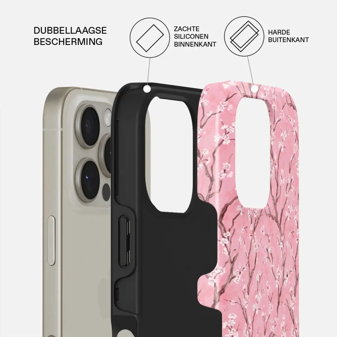 Burga Tough Backcover MagSafe iPhone 16 Pro - Roze