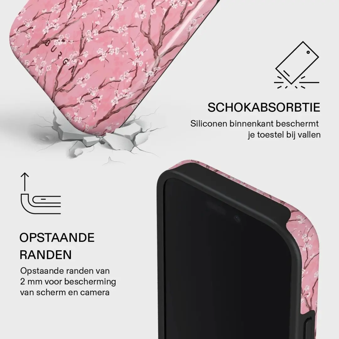 Burga Tough Backcover MagSafe iPhone 16 Pro - Roze
