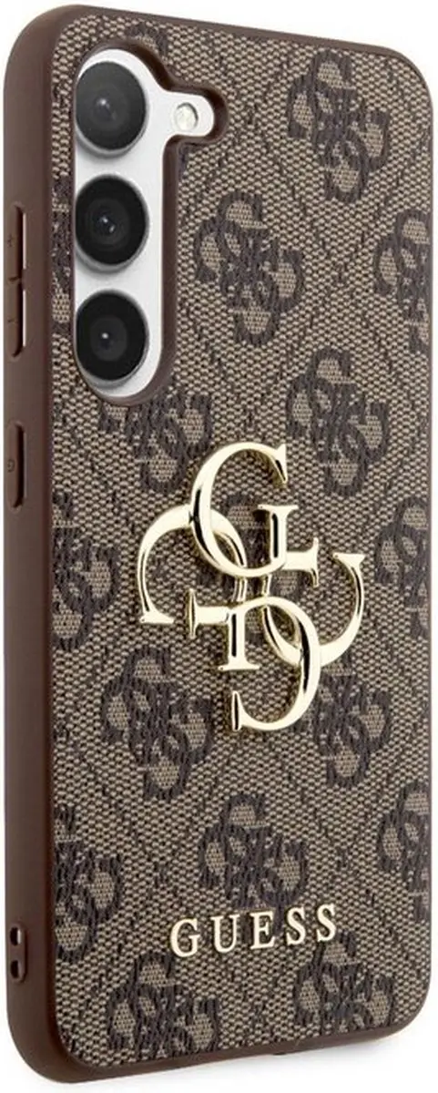 GUESS 4G Metal Logo Hoesje - Samsung Galaxy S23 - Bruin