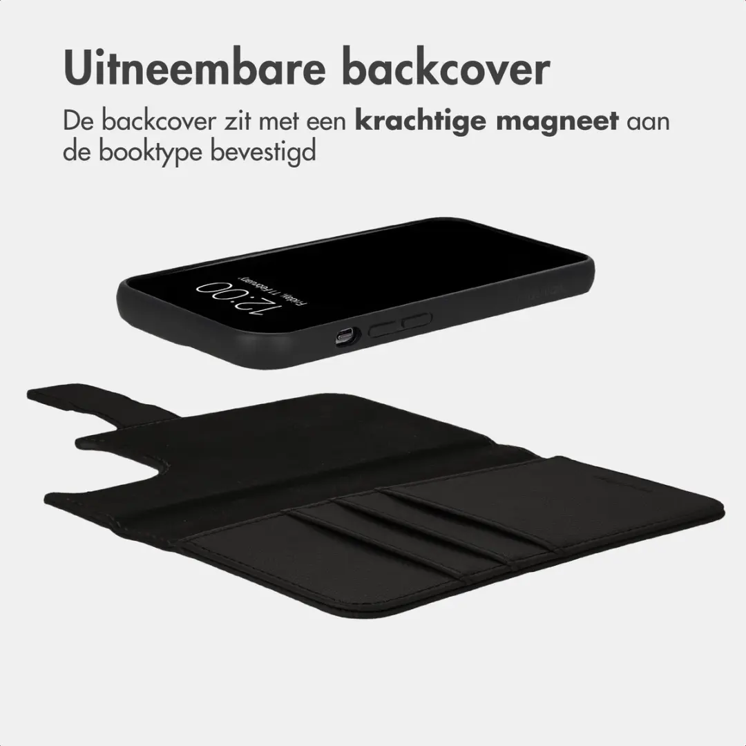 Imoshion iPhone 13 Pro Hoesje 2-in-1 Bookcase - 3 Pasjes - Zwart