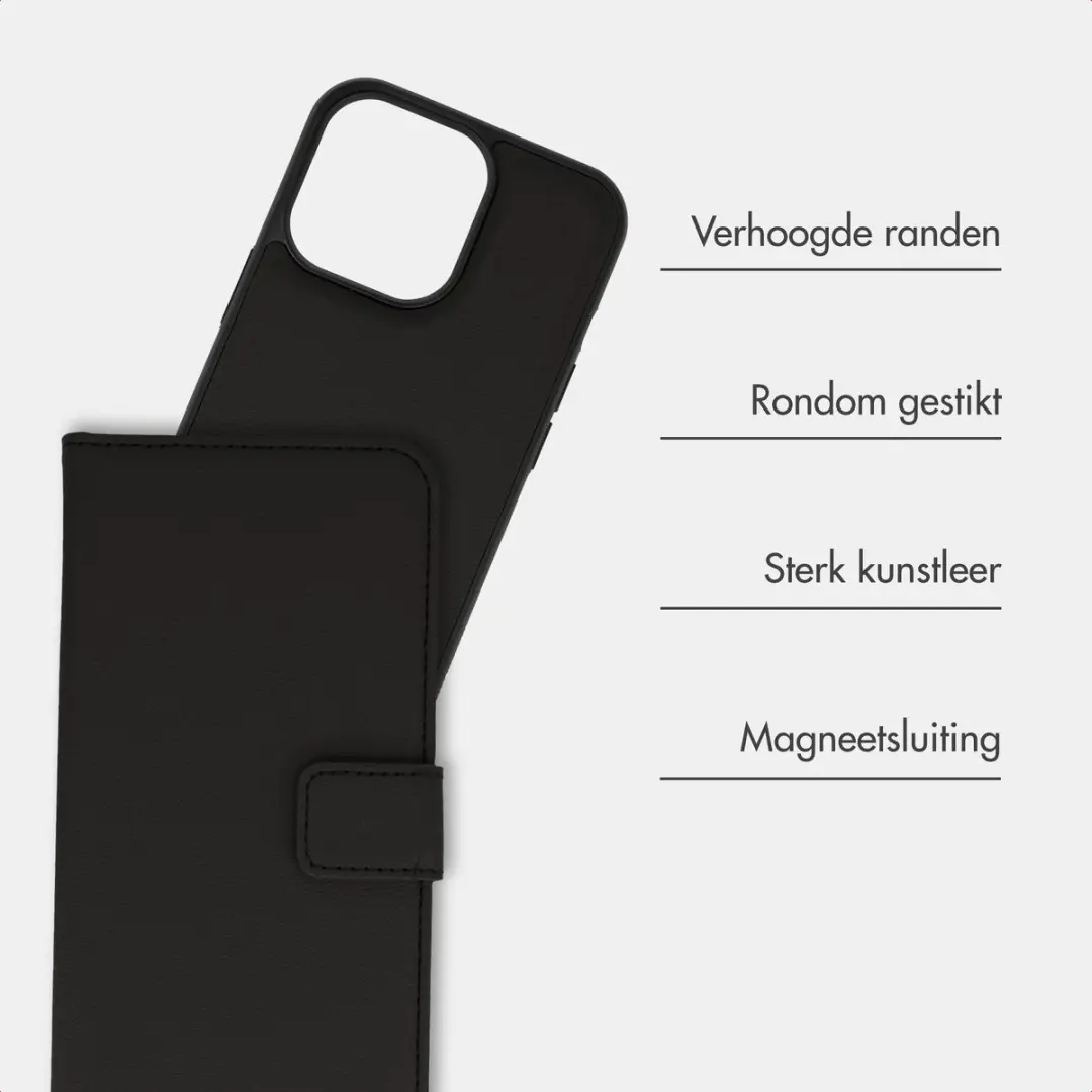 Imoshion iPhone 13 Pro Hoesje 2-in-1 Bookcase - 3 Pasjes - Zwart