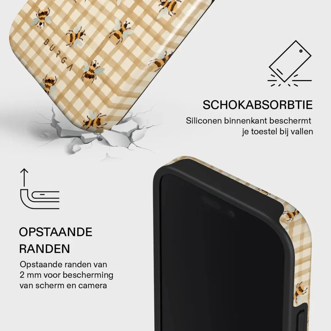 Burga Tough Backcover iPhone 16 Pro - Geel - MagSafe