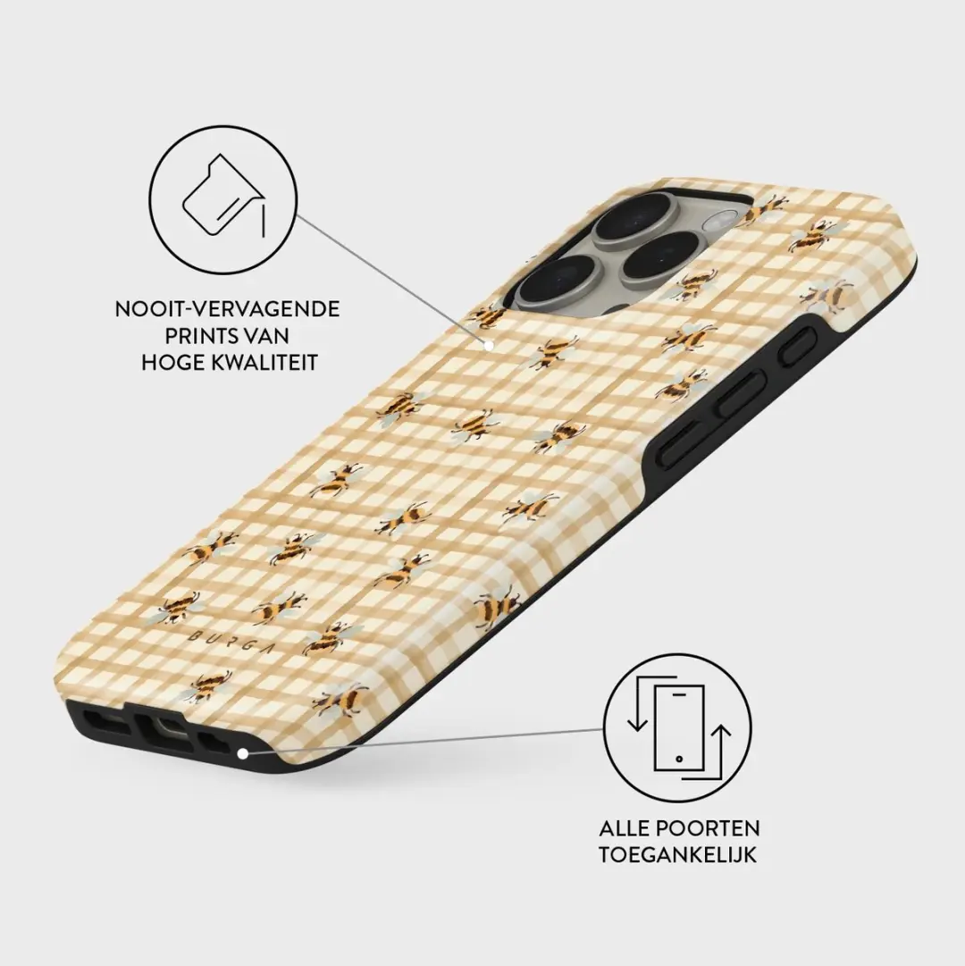 Burga Tough Backcover iPhone 16 Pro - Geel - MagSafe