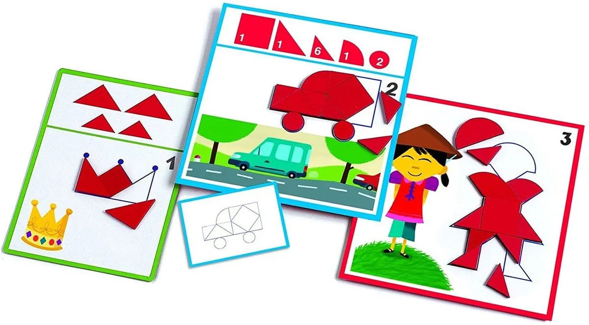 Djeco Houten Geometrie Puzzel