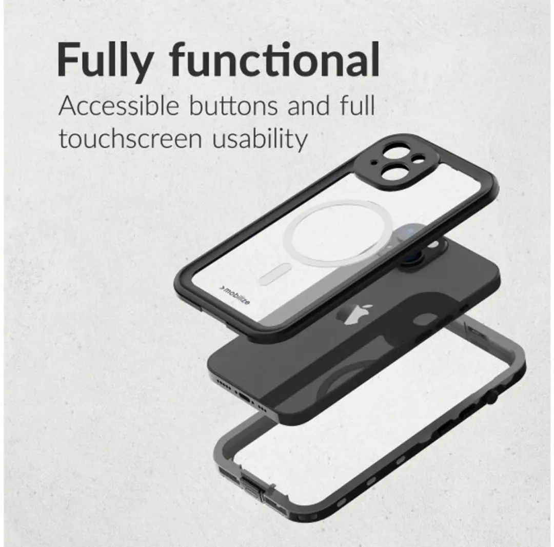 Mobilize MagSafe Waterproof Hoes iPhone 17 Pro/18 Pro - Zwart