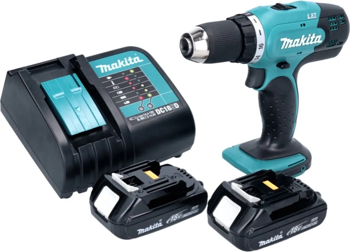 Makita DDF453SY Accuboormachine 18V - 2x 1,3Ah Accu + Lader - afbeelding 4 van 5