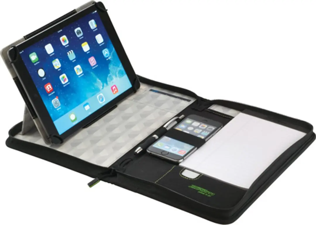 Zoom Padfolio - Universele Tablethoes 10 Inch - Grijs/Zwart