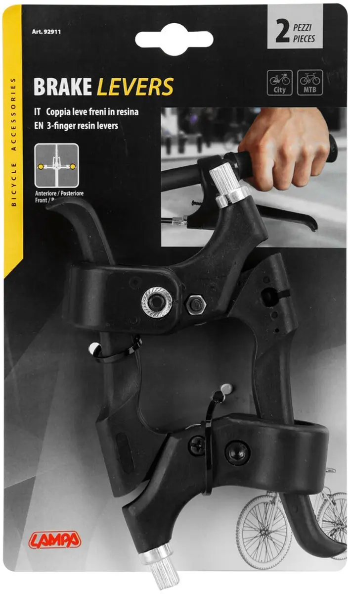 Lampa Remhendels 3-Finger Verstelbaar - Zwart