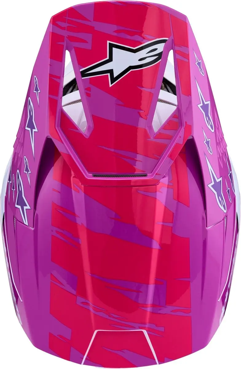 Alpinestars S-M3 Falcon Motocrosshelm - S - Paars/wit