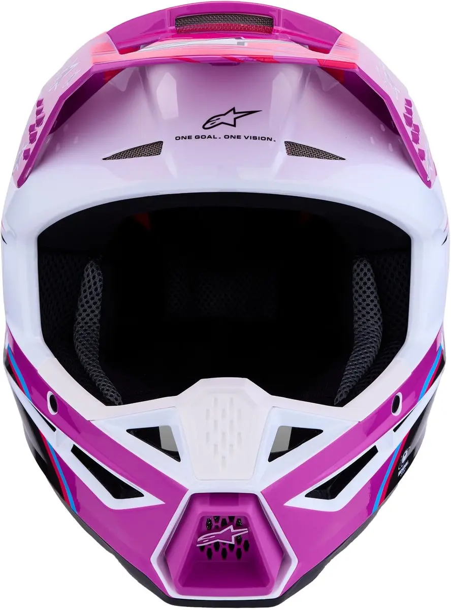 Alpinestars S-M3 Falcon Motocrosshelm - S - Paars/wit