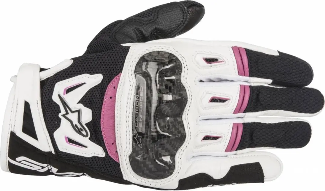Alpinestars Stella SMX-2 Air Carbon V2 Handschoen - Zwart/Wit/Rosa