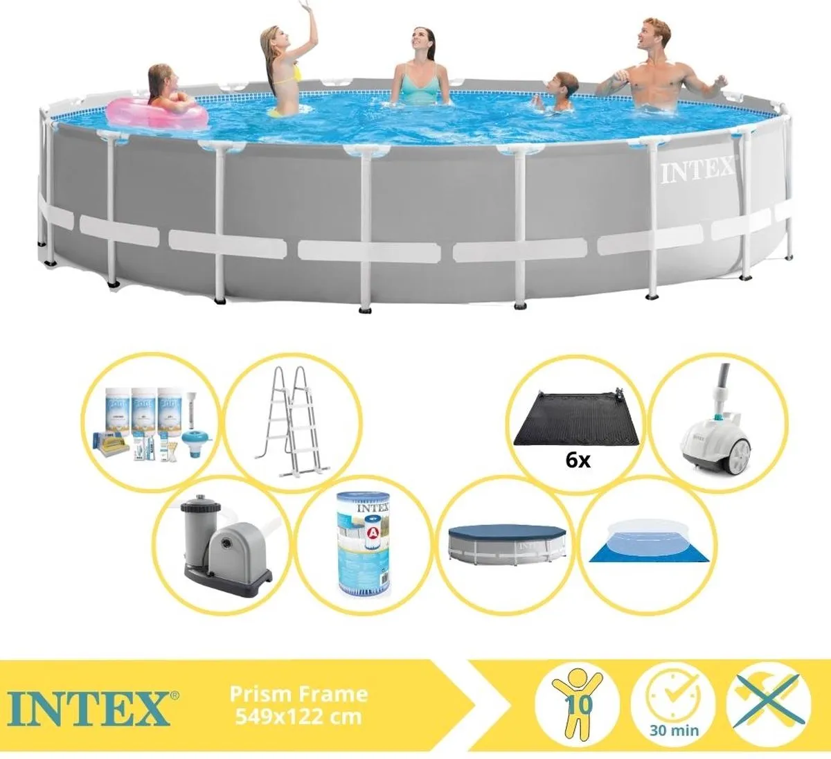 Intex Prism Frame 26732GN Opzetzwembad 549x122cm