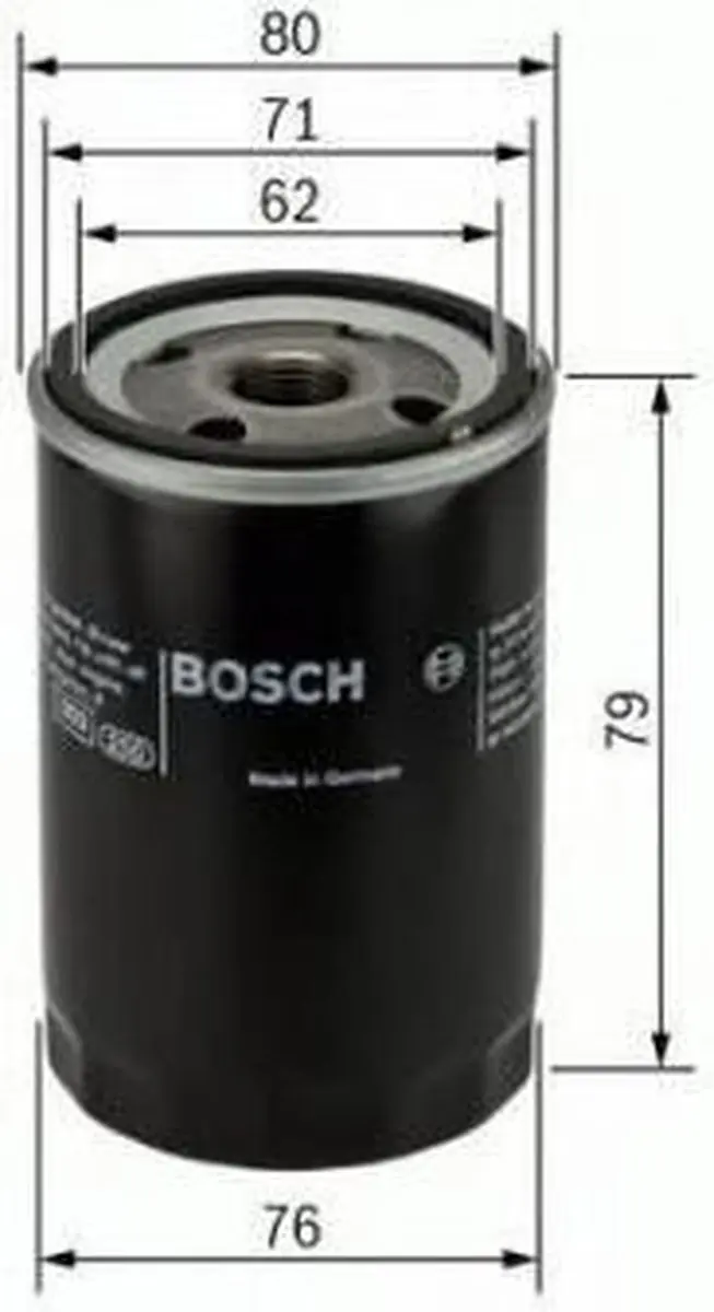 Bosch P2056 Oliefilter 79mm 3/4" 16 UNF - Universeel
