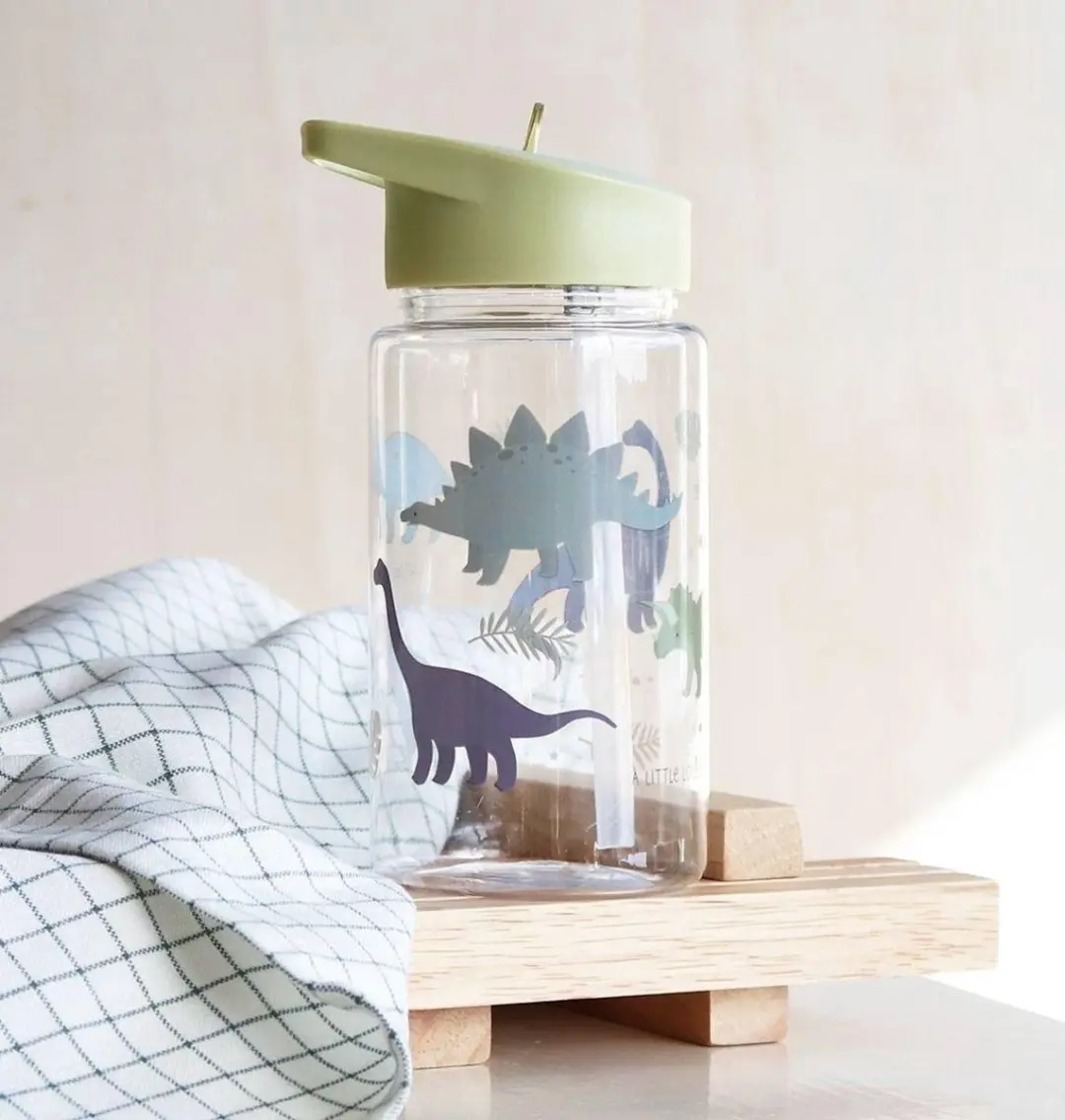 A Little Lovely Company Back to School Set - 1 Drinkfles & 5 Lunchboxen - Groen