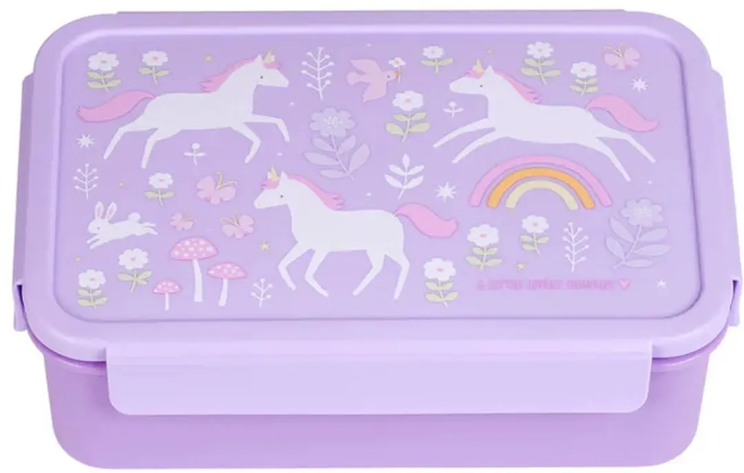 A Little Lovely Company Back to School Set - Unicorn Dreams - Paars