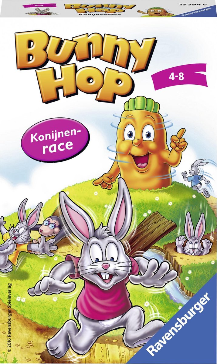 Ravensburger Bunny Hop Konijnenrace - pocketspel