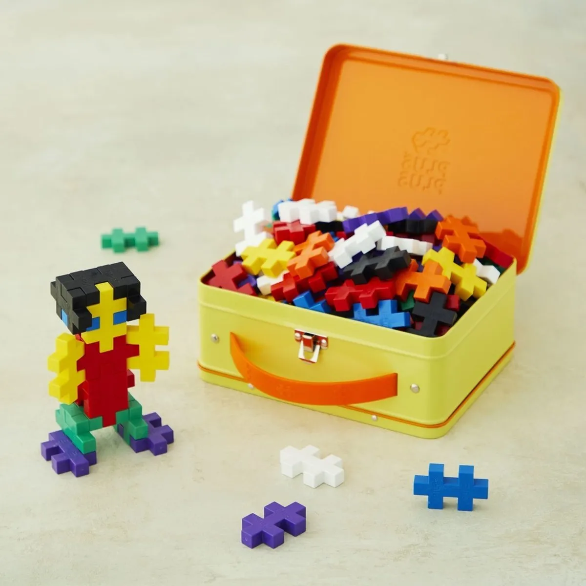 Plus-Plus BIG Opbergbox 70-delig Bouwset 3274 - Geel