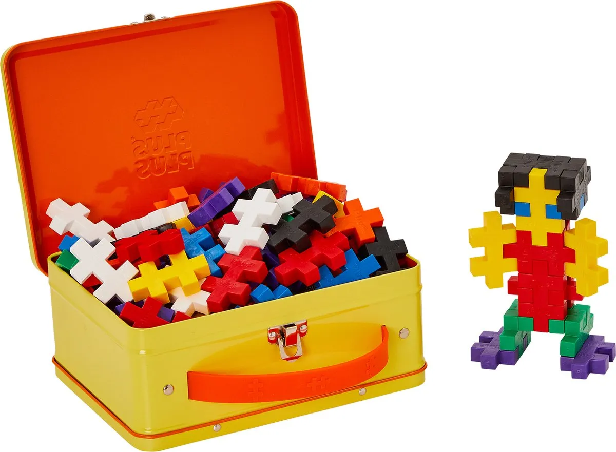 Plus-Plus BIG Opbergbox 70-delig Bouwset 3274 - Geel