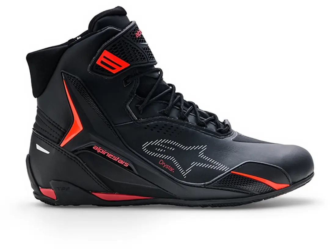 Alpinestars Faster-4 Drystar Motorschoenen - Zwart/Rood EU 44