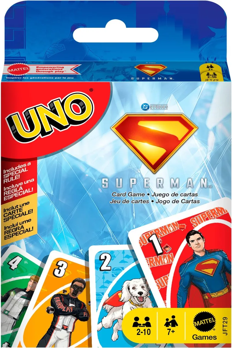 Mattel UNO Superman Kaartspel - 10 Spelers
