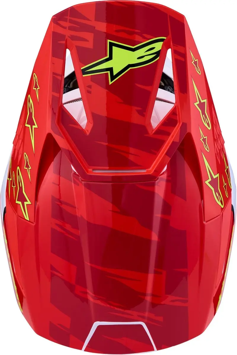 Alpinestars S-M3 Falcon Jeugd Motocrosshelm M - Rood/Wit/Blauw