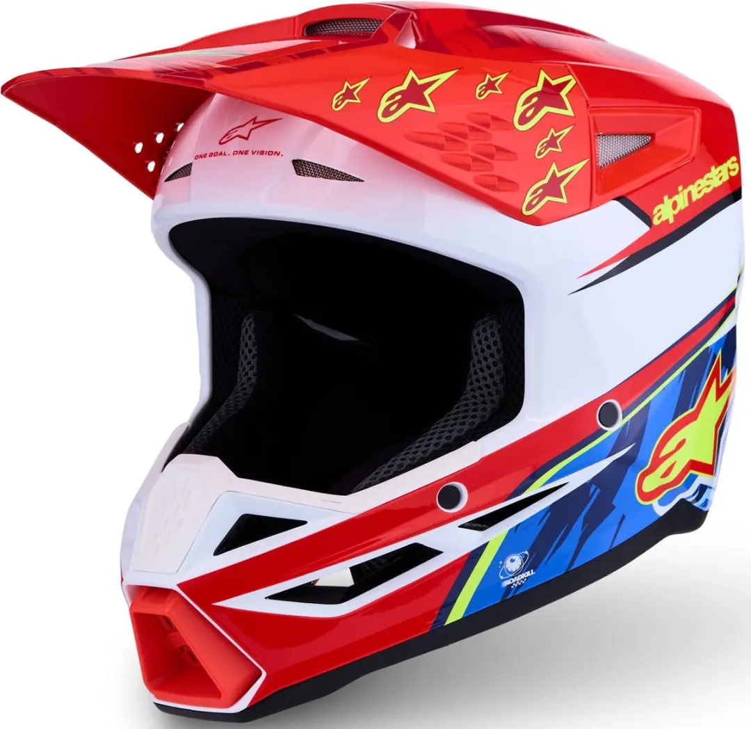 Alpinestars S-M3 Falcon Jeugd Motocrosshelm M
