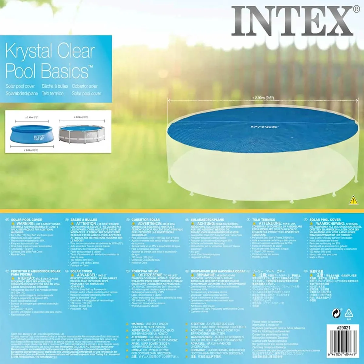 Intex Solarzwembadhoes Rond 290cm - Blauw - afbeelding 3 van 6