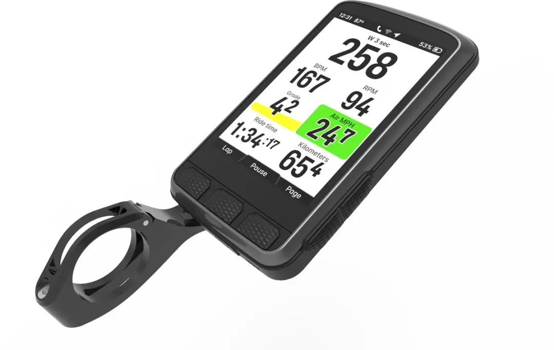 Wahoo ELEMNT ACE Fietscomputer - GPS Navigatie - Touchscreen - Zwart