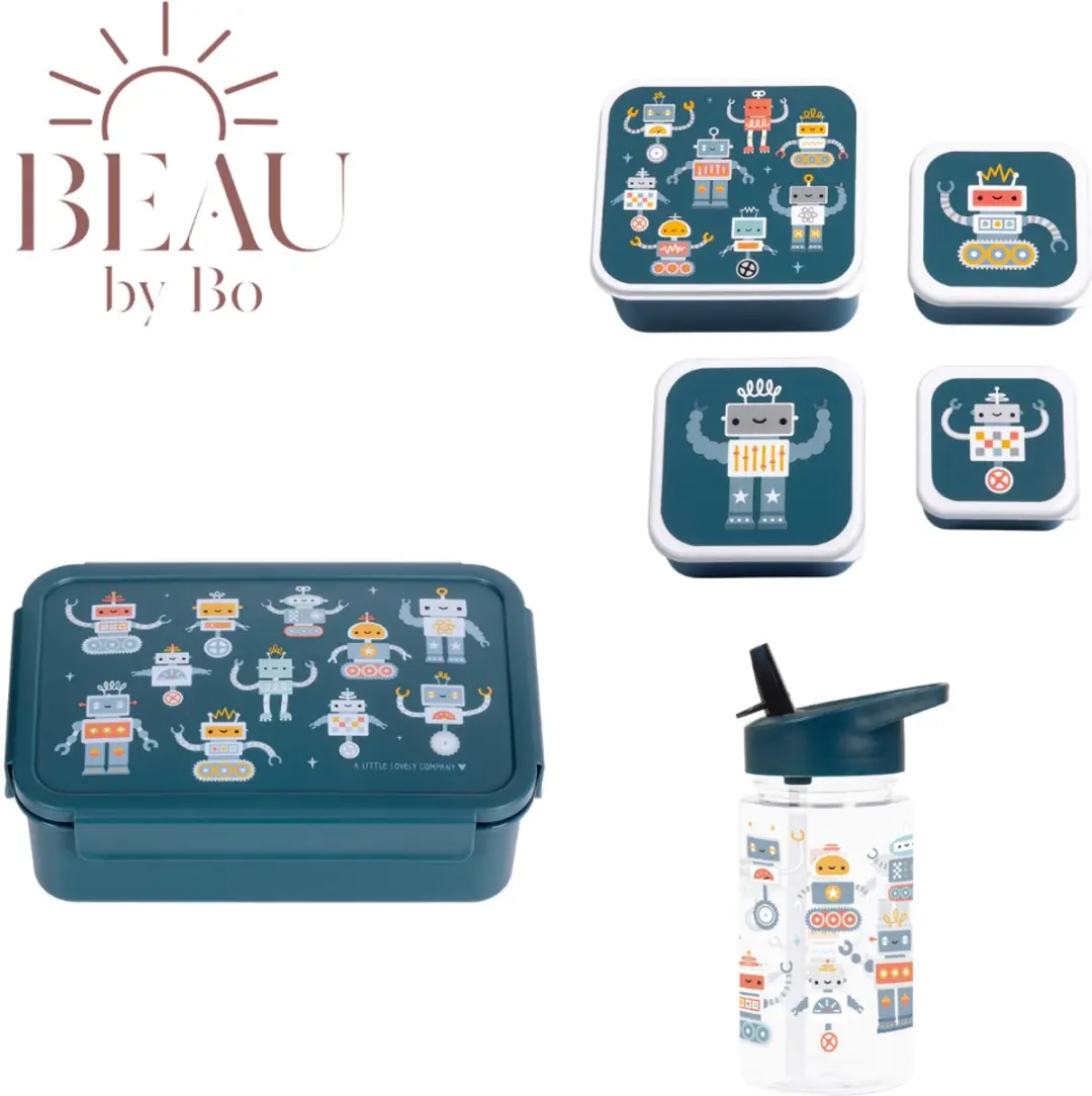 A Little Lovely Company Back to School Set - Blauw