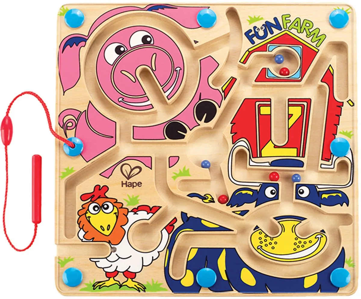Hape Magnetisch Doolhof Boerderij L4PC-00021745 - 4 Spelers