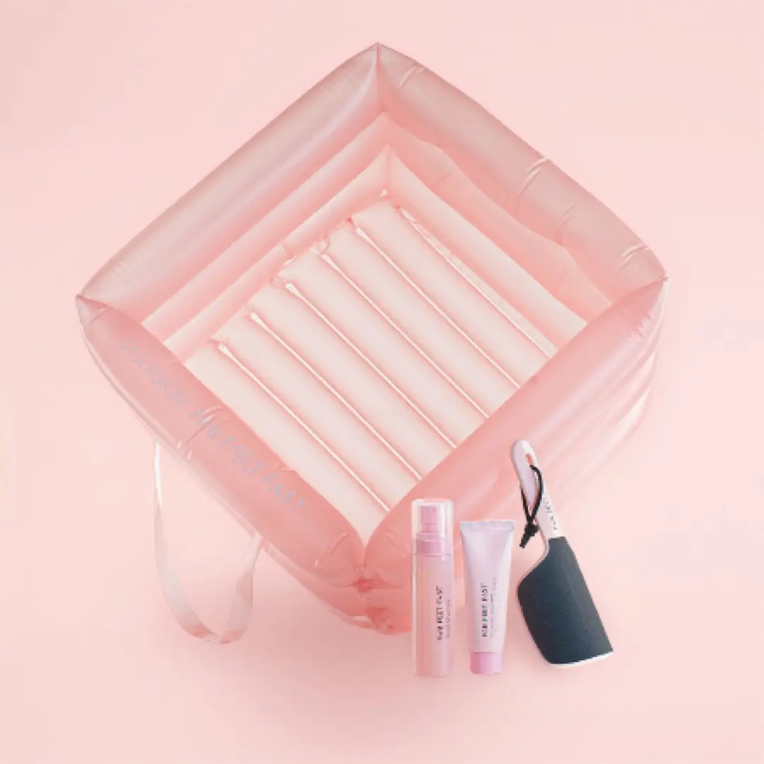 Starskin Fab Feet Opblaasbaar Voetenbad - Roze - afbeelding 6 van 6