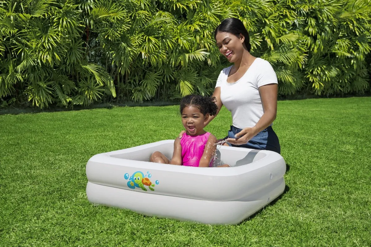 Bestway Babyzwembad 86x86x25cm - 177.5L - Wit