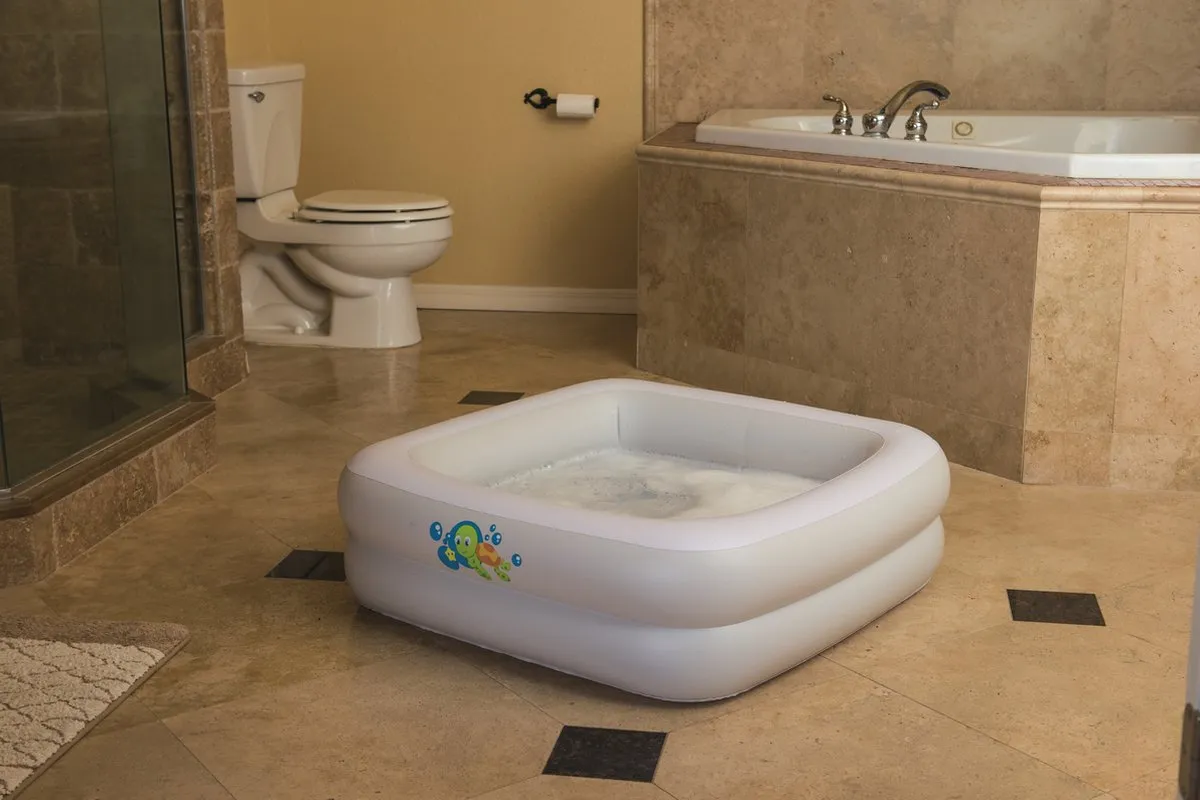 Bestway Babyzwembad 86x86x25cm - 177.5L - Wit
