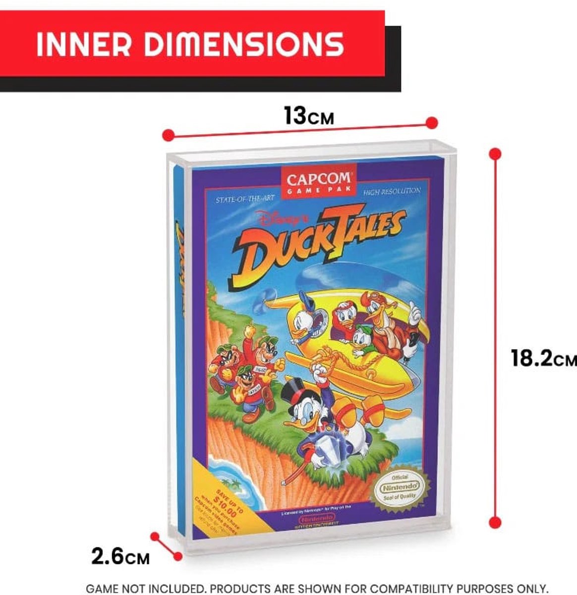 NES Acrylic Case 2-Pack - Game box beschermer van 4mm dik acryl