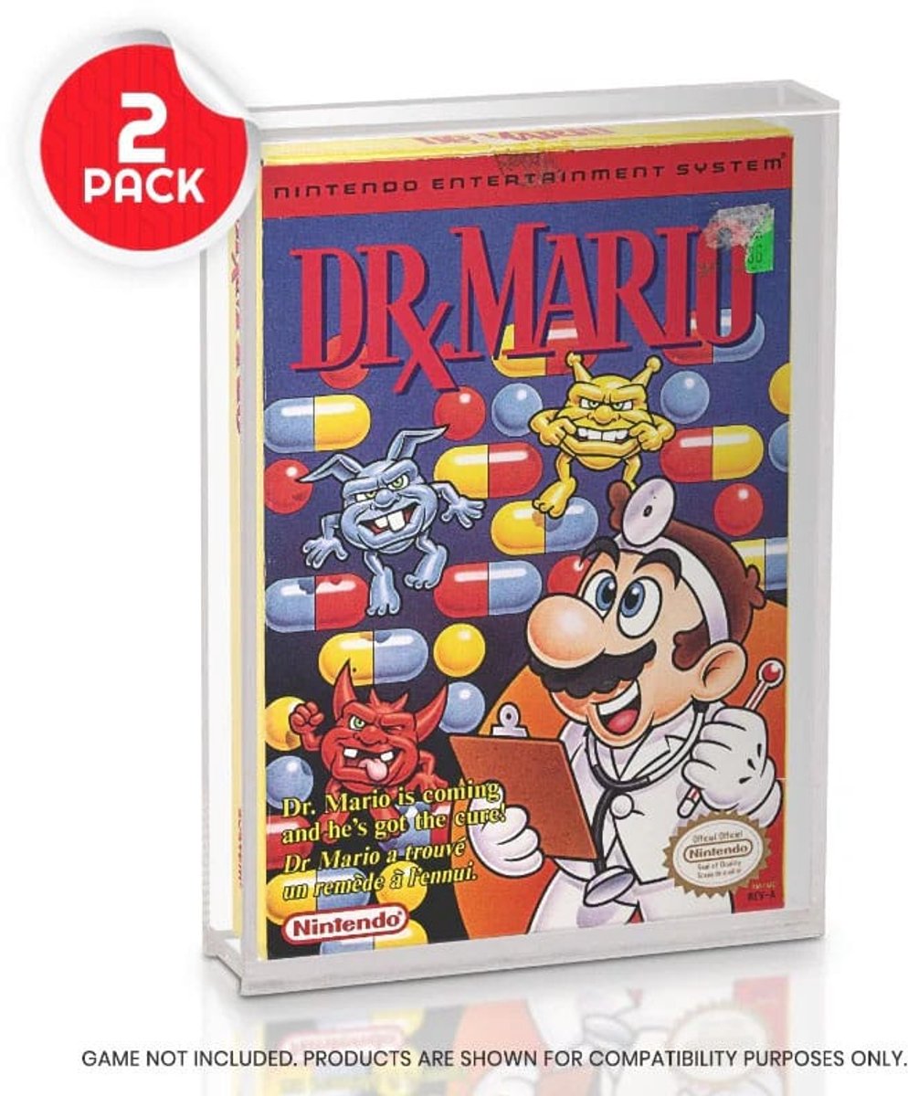 NES Acrylic Case 2-Pack - Game box beschermer van 4mm dik acryl
