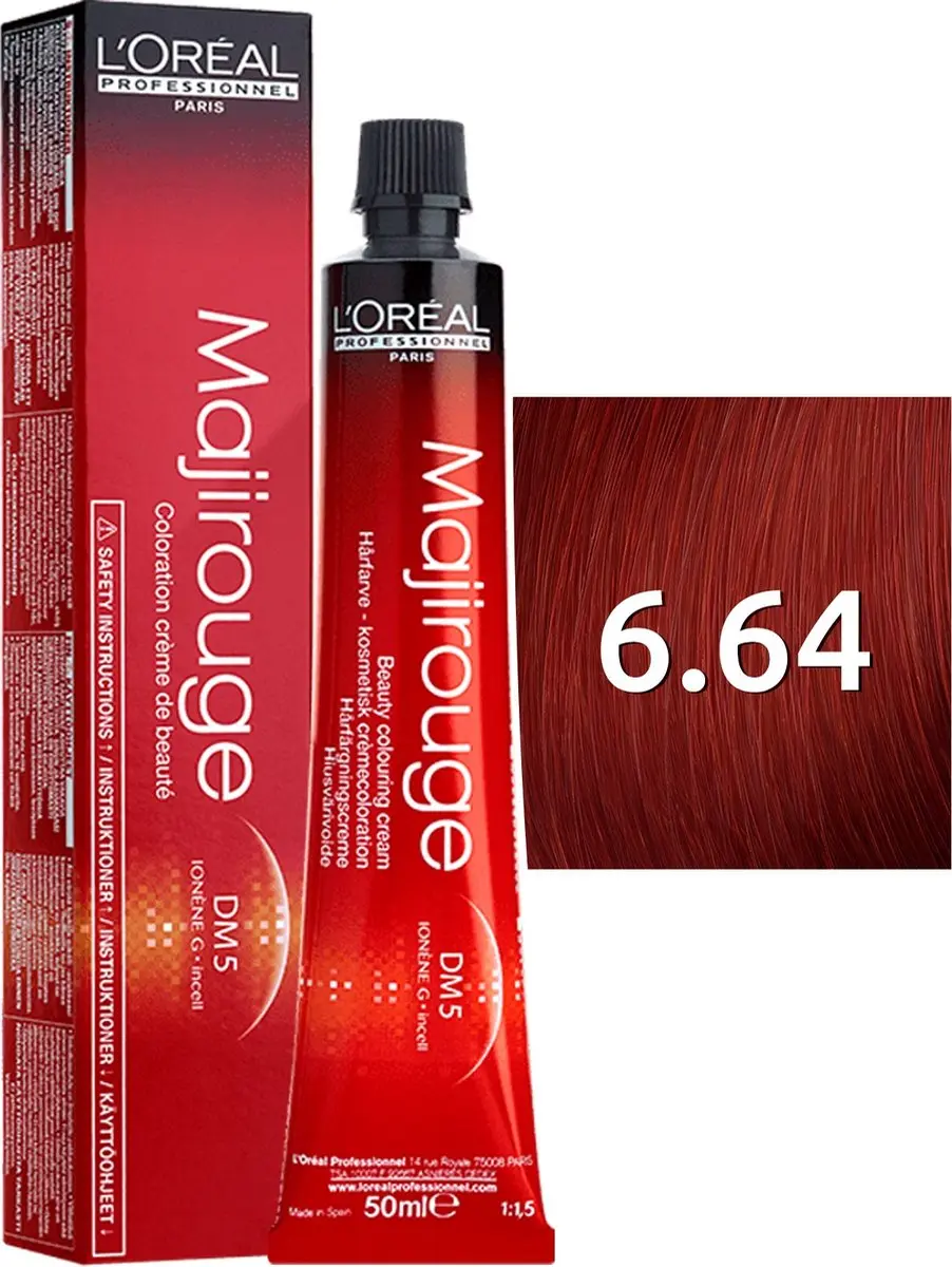 L'Oréal Professionnel Majirouge Haarverf 150ml - 6.64 C
