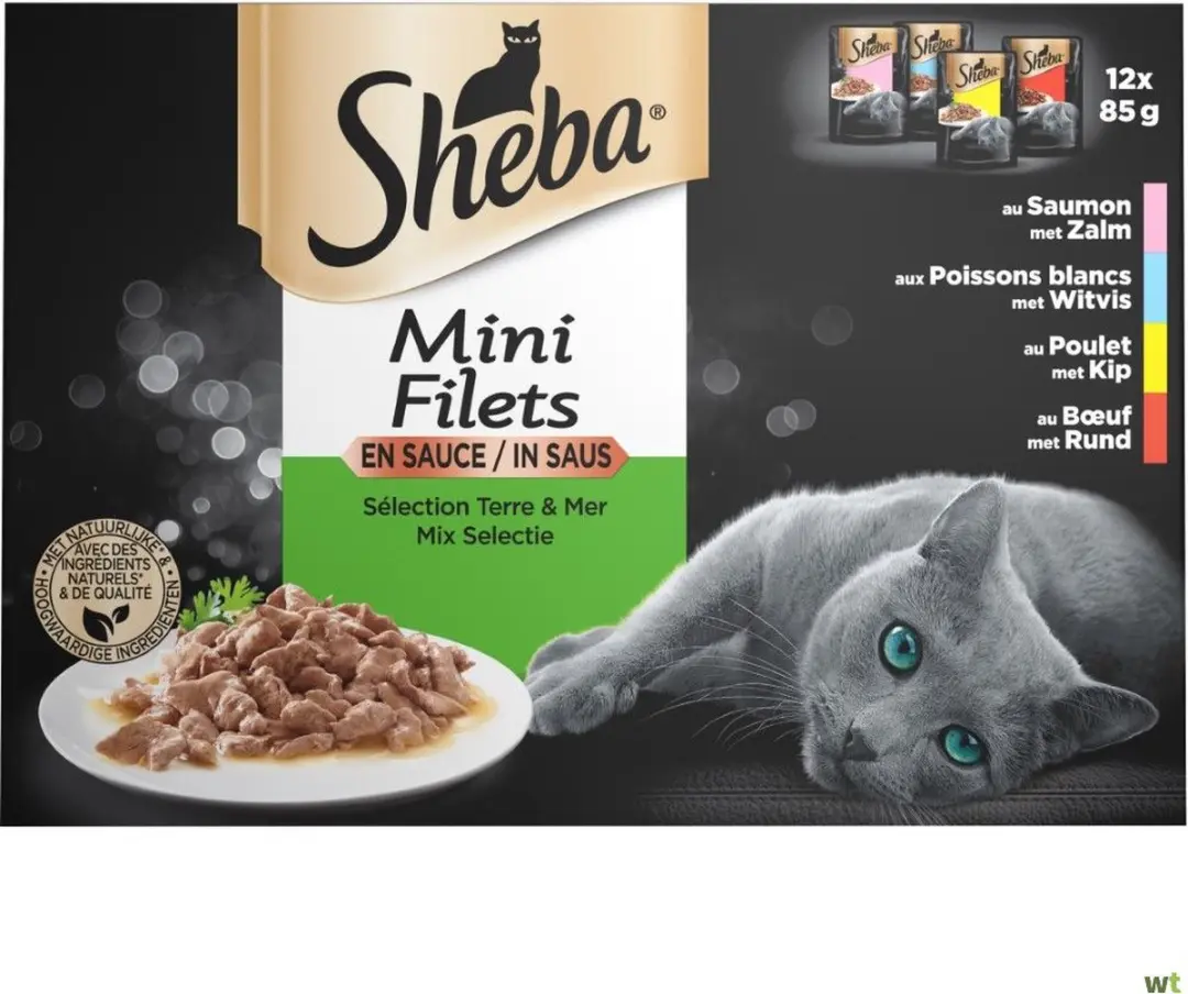 Sheba Selectie van de Chef Mini Filets in Saus