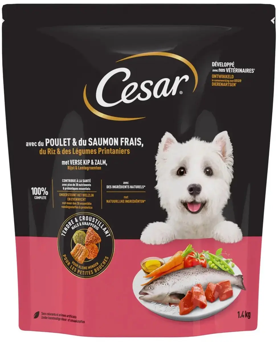 César Kip & Zalm Hondenvoer 1400g