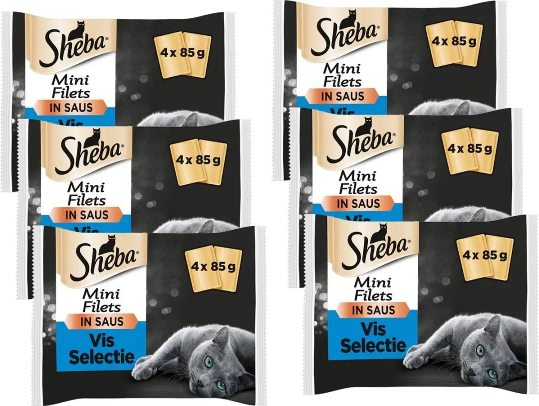 Sheba Mp Delice Kattenvoer - 20 Stuks (6x85g) Vis
