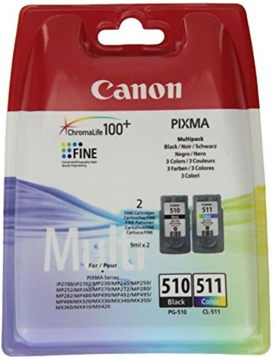 Canon PG-510/CL-511 Inktcartridges