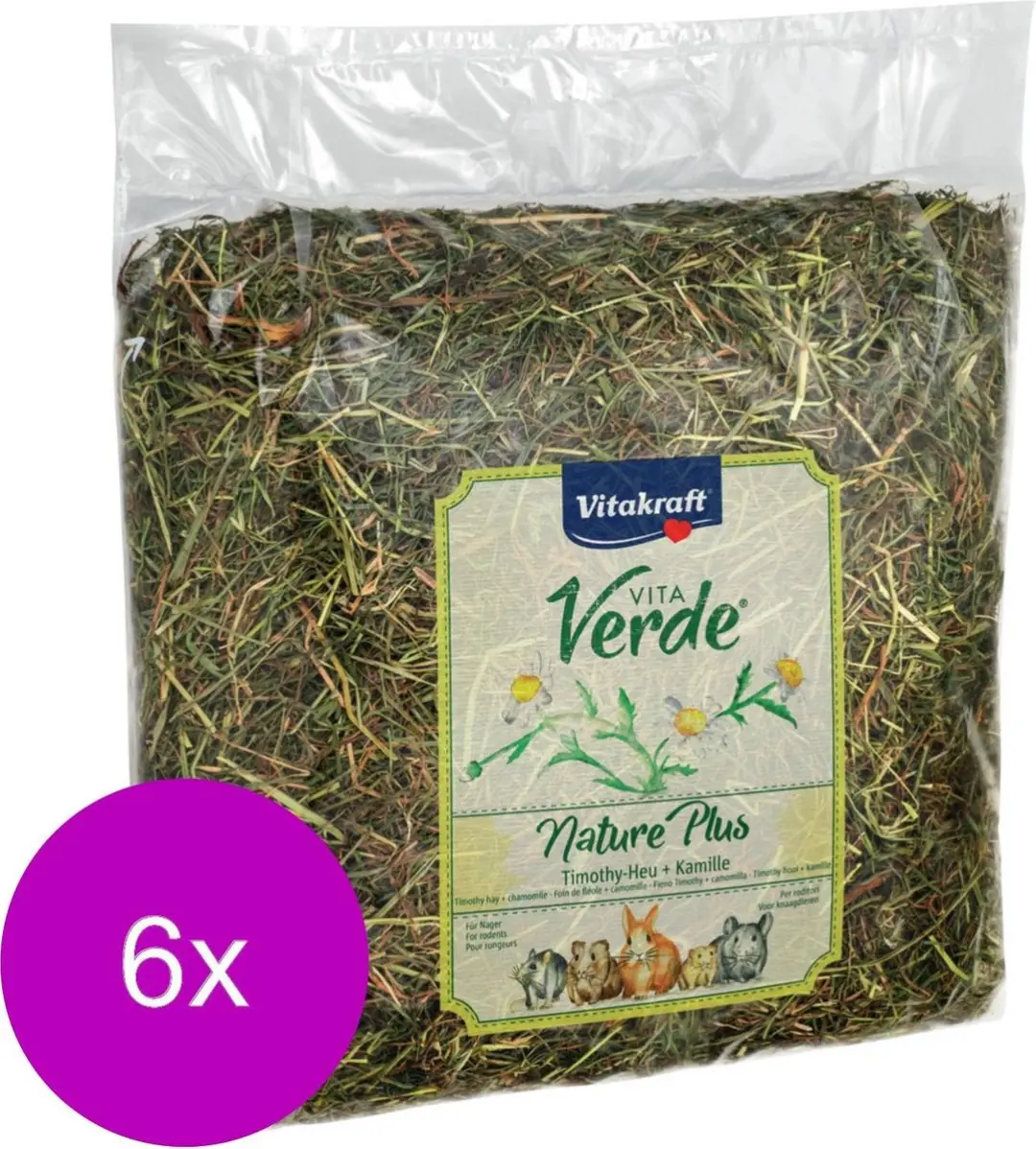 Vitakraft Vita-Verde Hooi 500g - 6 Stuks