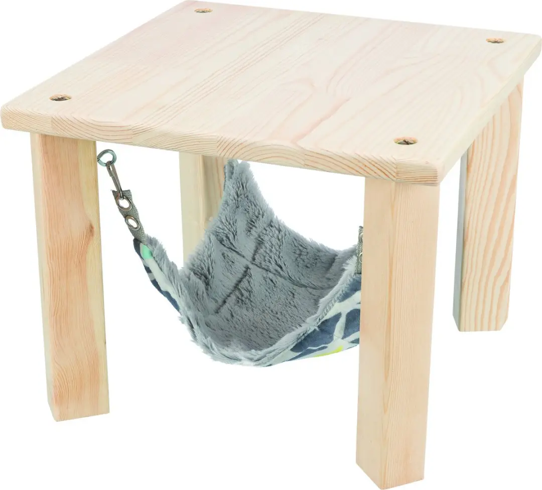 Trixie Schuilplaats met Hangmat Sunny - Grijs/Assorti 28x28x24cm