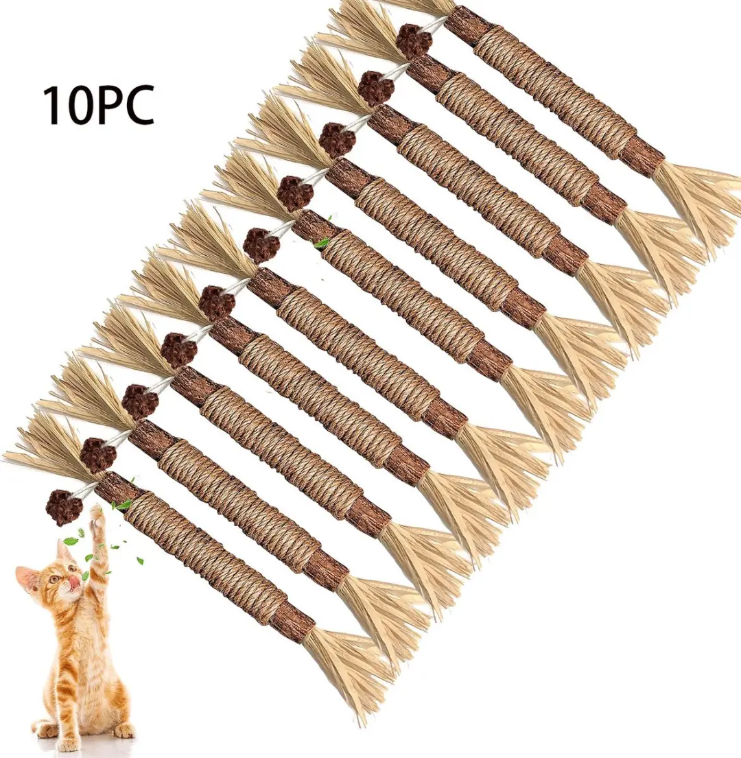 ECTEATOY Kattenstokjes Kauwspeelgoed 23cm