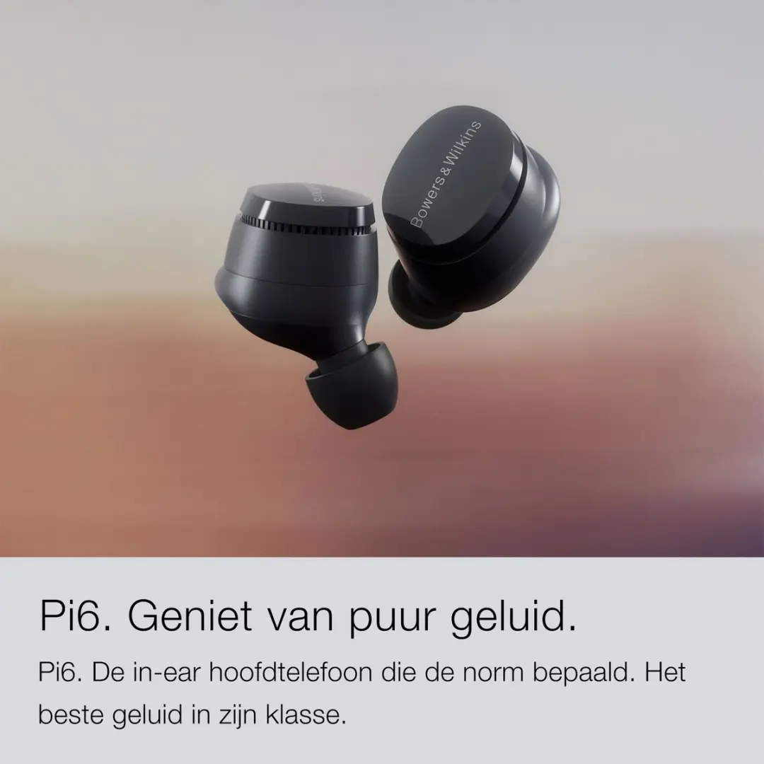 Bowers & Wilkins Pi6 FP45004 Oordopjes - Noise Cancelling - Storm Grey