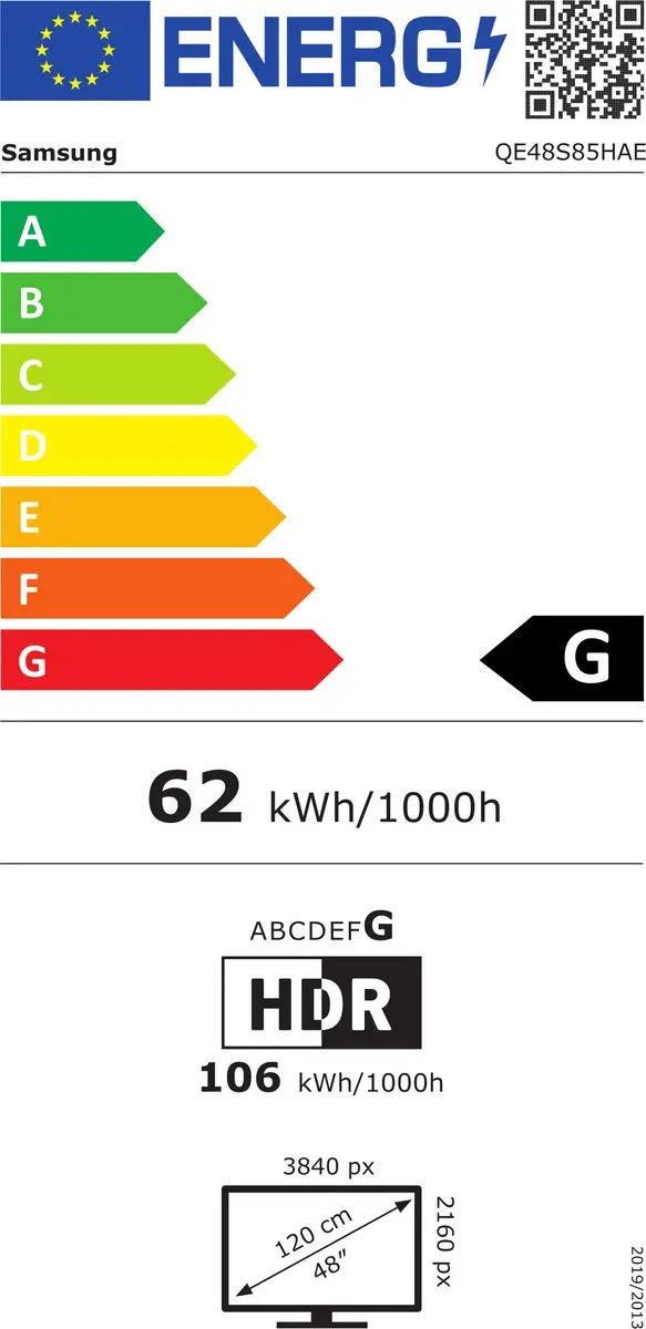 Samsung QE48S85H OLED TV 48 inch - Zwart